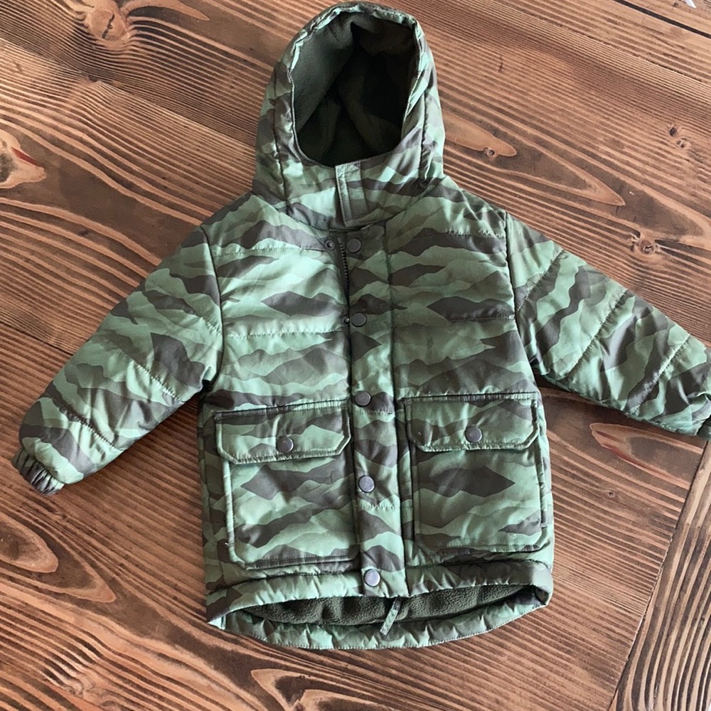 Toddler camo winter coat